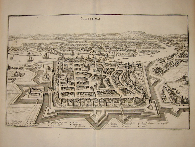 Merian Matthà¤us (1593-1650) Stetinum 1649 Francoforte
